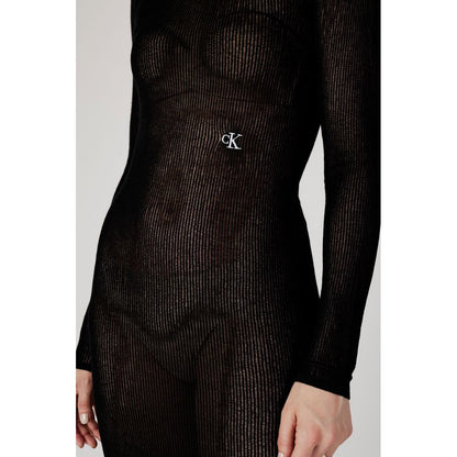 Calvin Klein Jeans Black Marabou Long by Calvin Klein Jeans