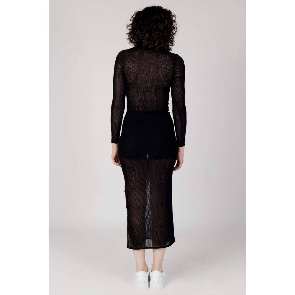 Calvin Klein Jeans Black Marabou Long by Calvin Klein Jeans