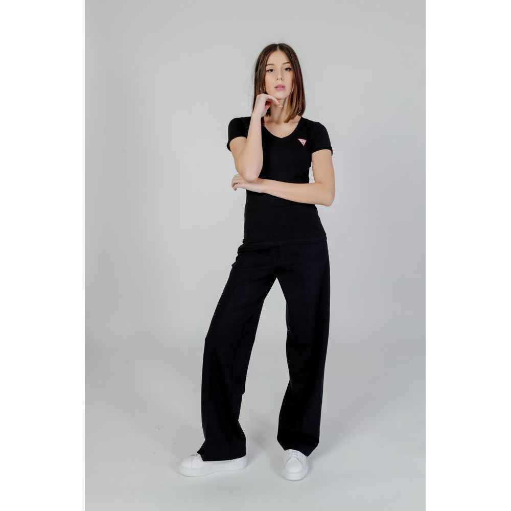 Guess Black Cotton T-Shirt