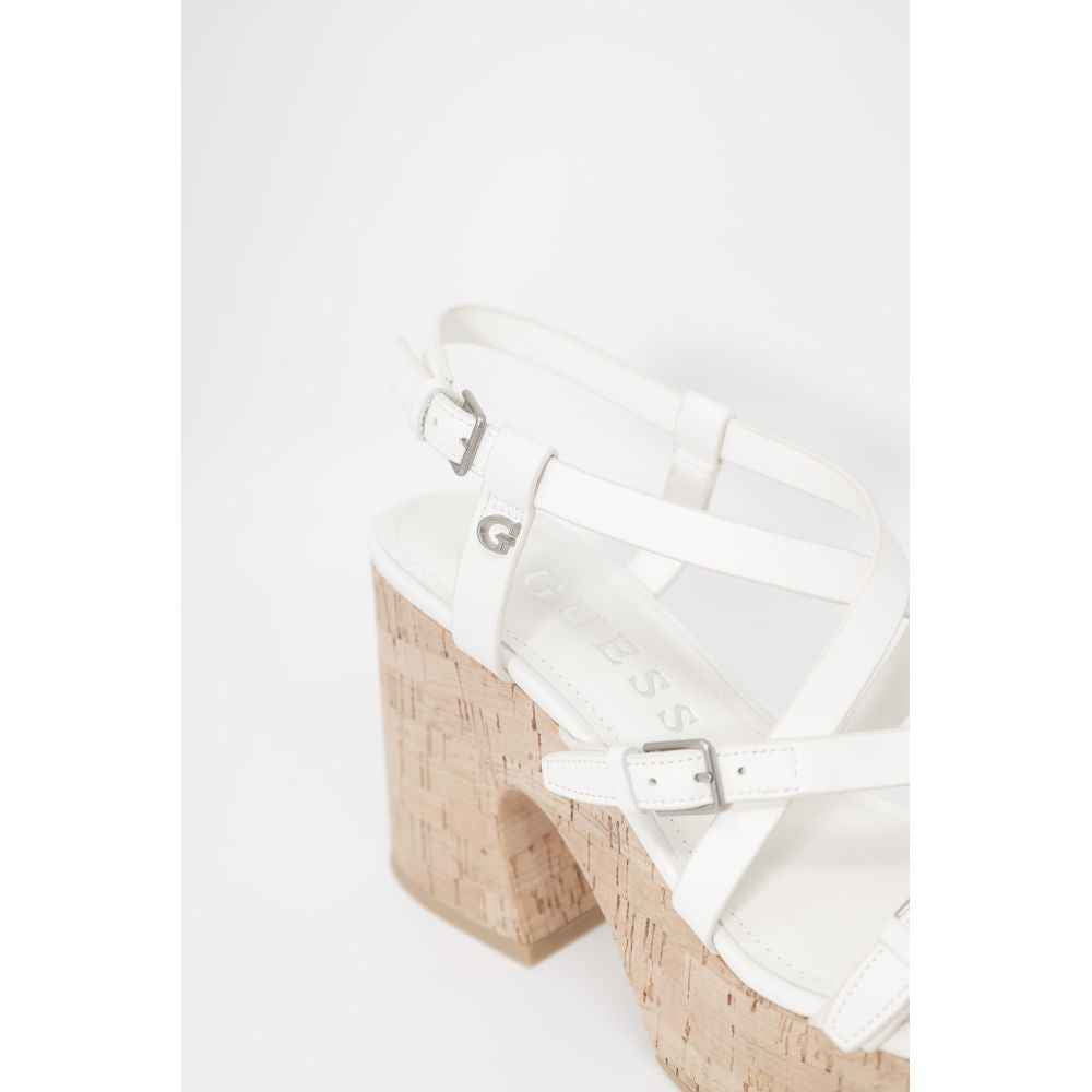 Guess Beige Leather High Heel by Guess