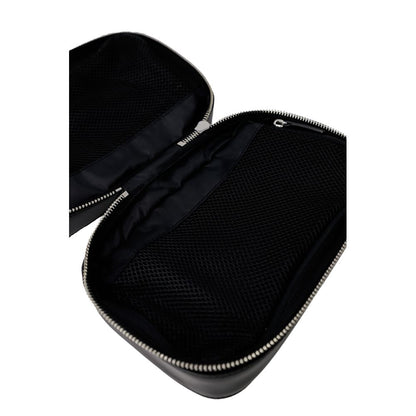 Pochette en cuir noir Tommy Hilfiger