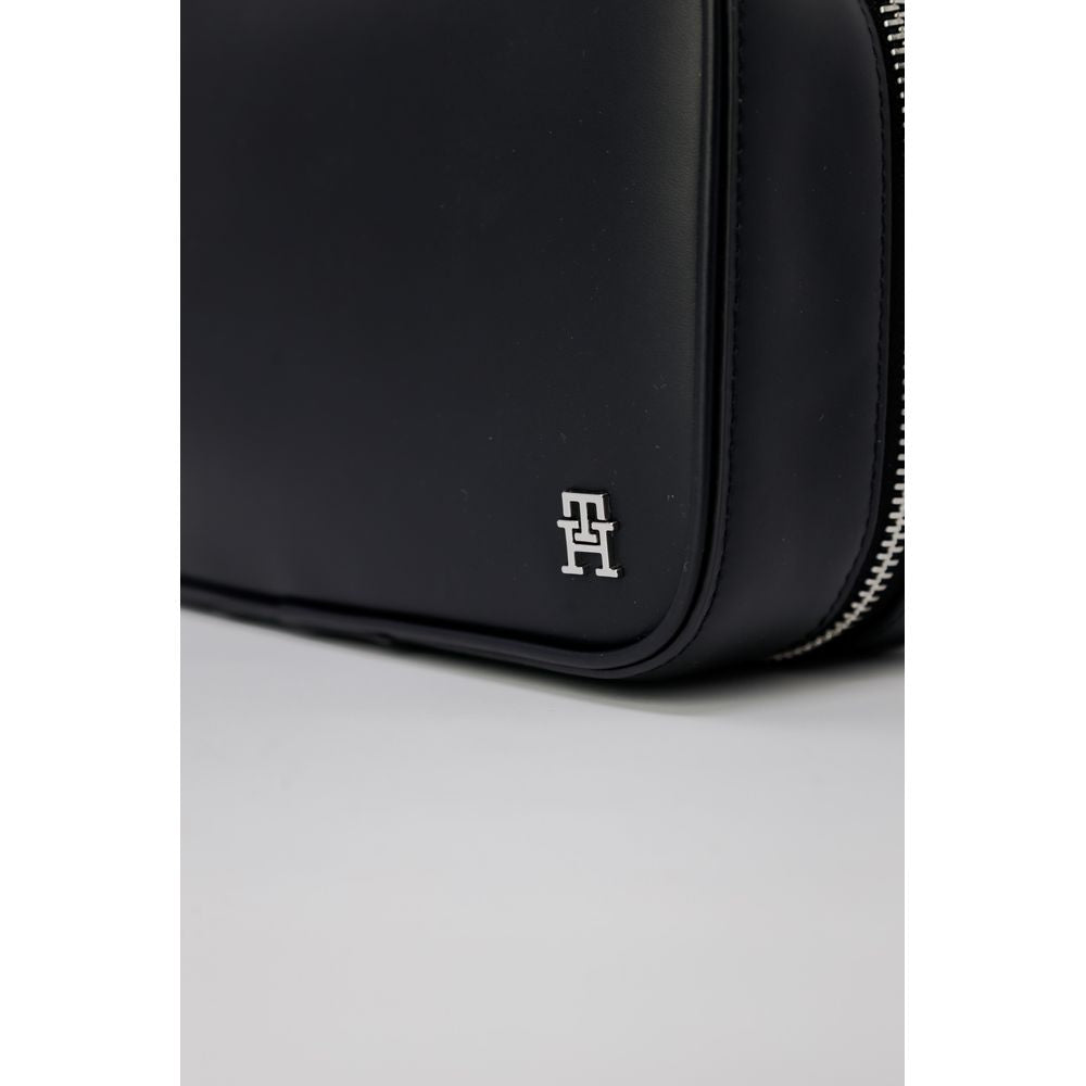 Pochette en cuir noir Tommy Hilfiger