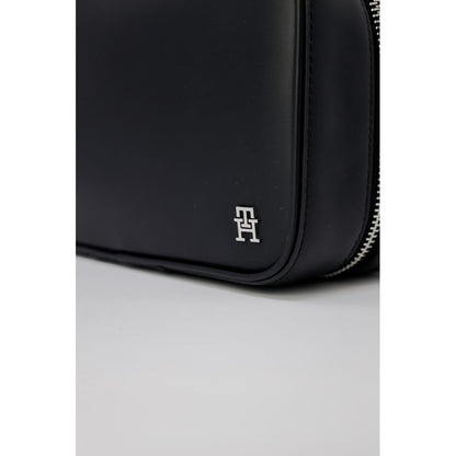 Pochette en cuir noir Tommy Hilfiger