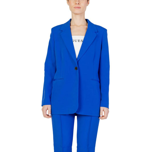Costumes et blazers en polyester recyclé bleu uniquement