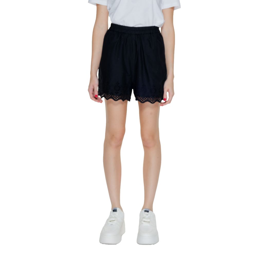 Short en coton biologique noir Only