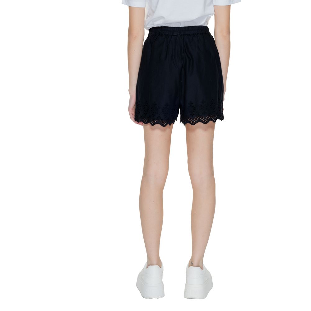 Short en coton biologique noir Only