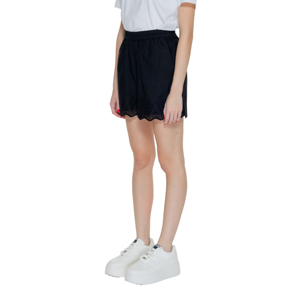 Short en coton biologique noir Only