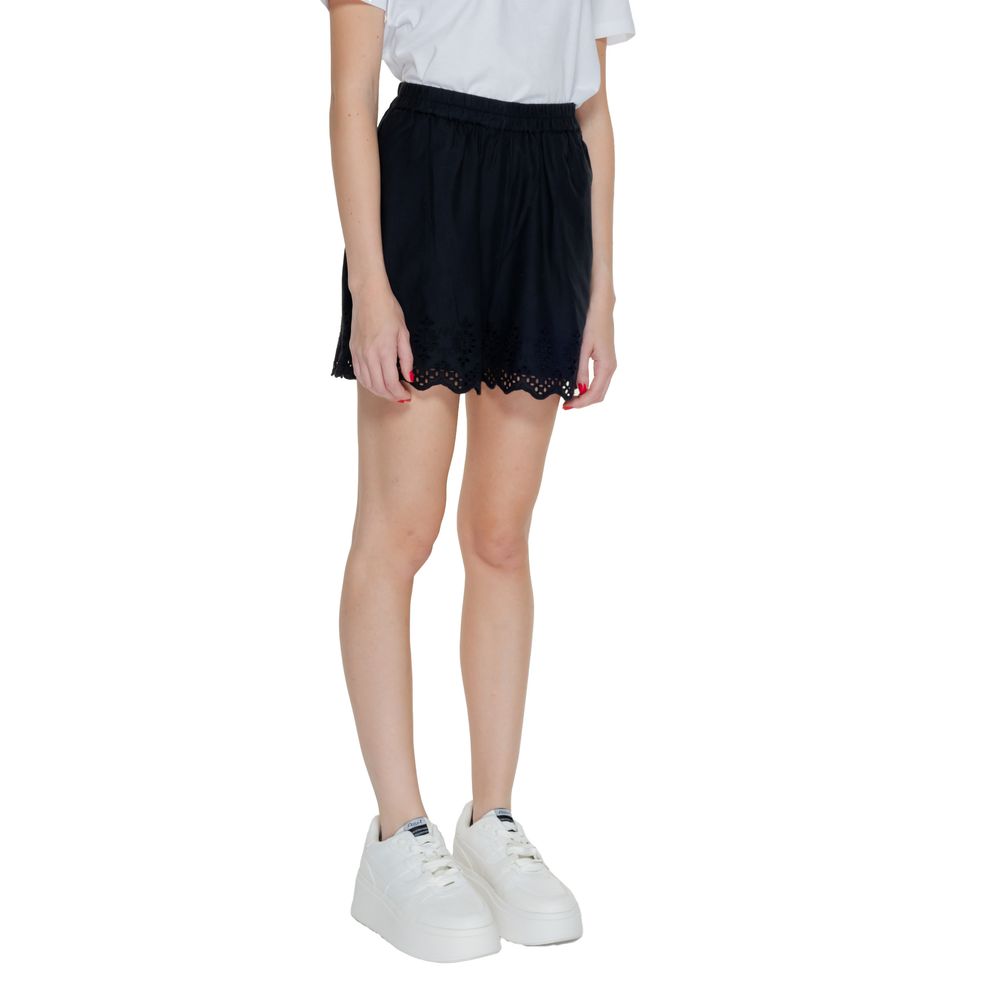 Short en coton biologique noir Only