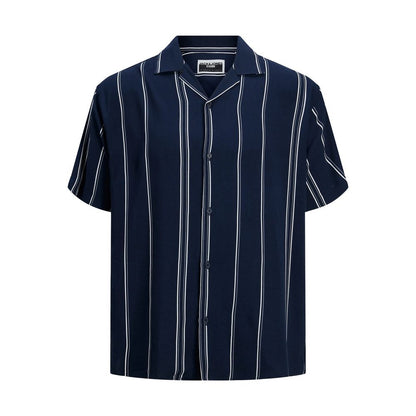 Jack Jones Blue Viscose Shortsleeve by Jack Jones