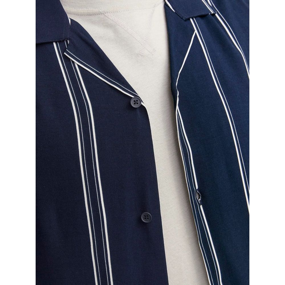 Jack Jones Blue Viscose Shortsleeve by Jack Jones
