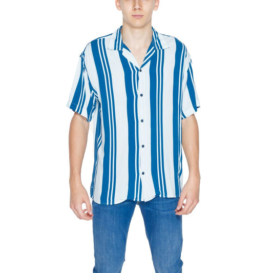 Jack Jones Blue Viscose Shortsleeve by Jack Jones