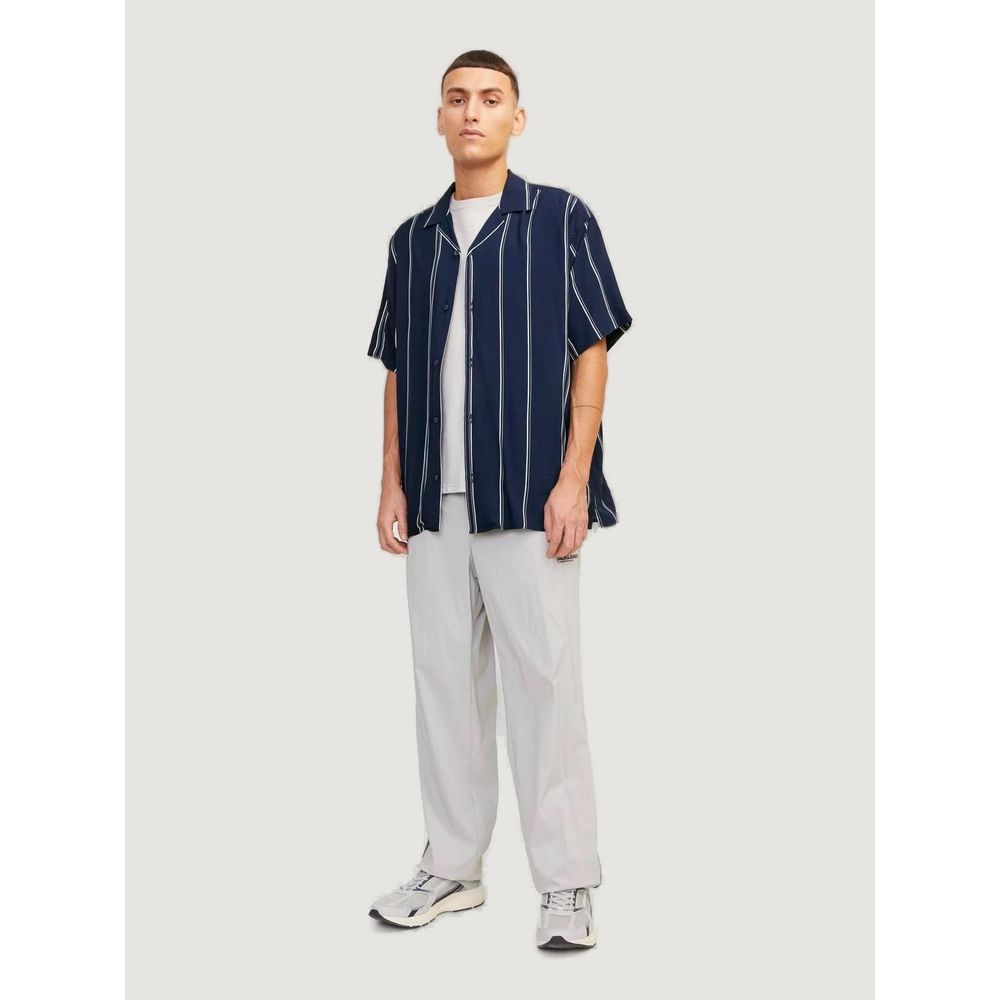 Jack Jones Blue Viscose Shortsleeve by Jack Jones