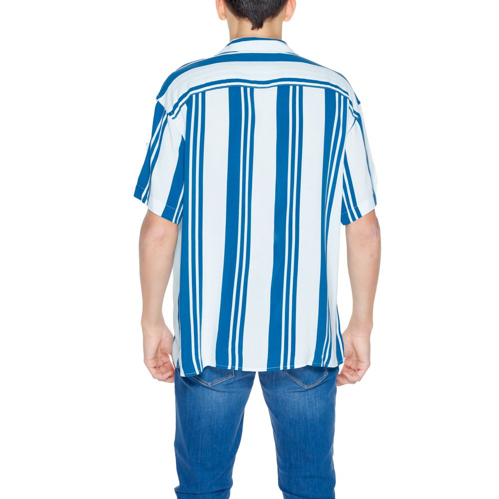 Jack Jones Blue Viscose Shortsleeve by Jack Jones