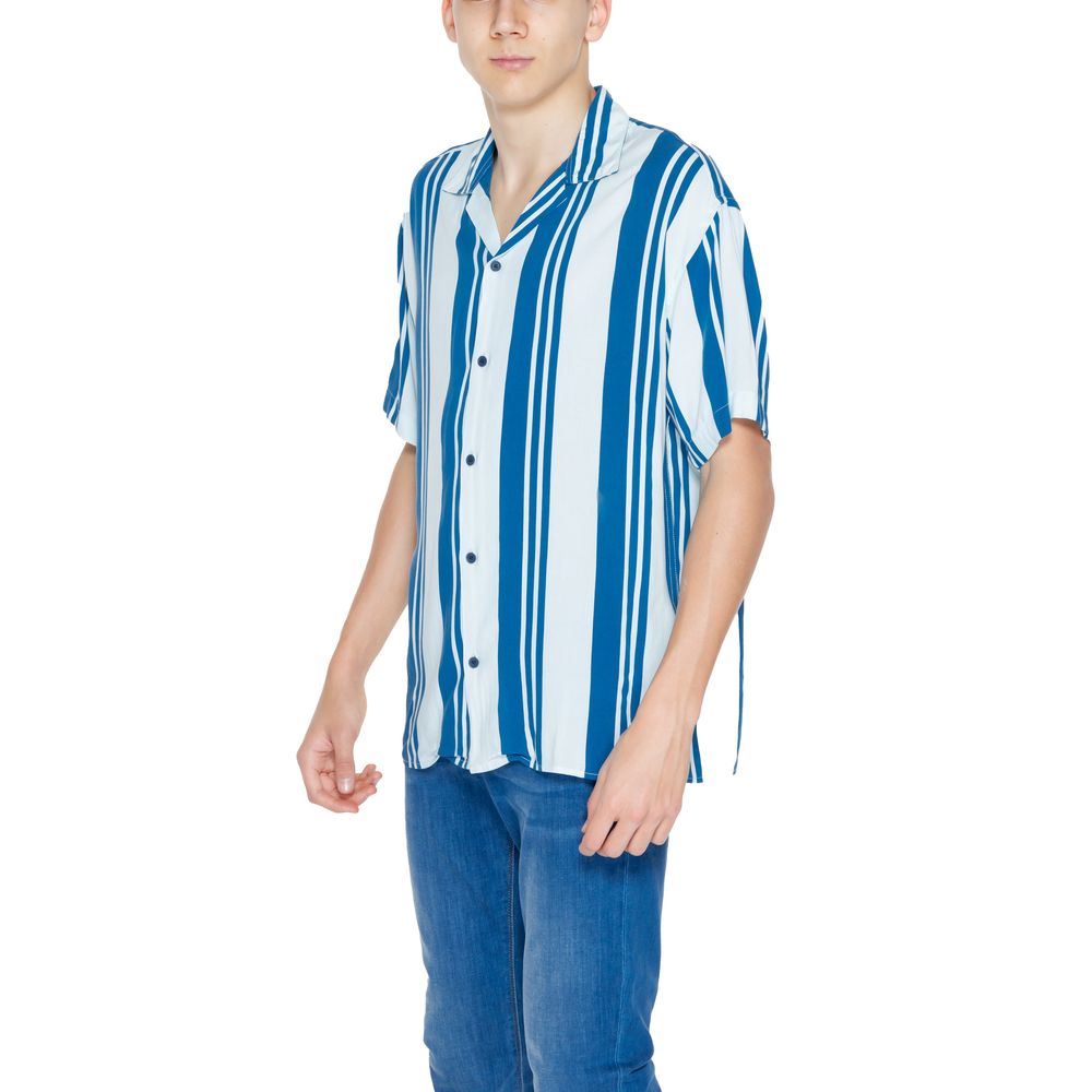 Jack Jones Blue Viscose Shortsleeve by Jack Jones