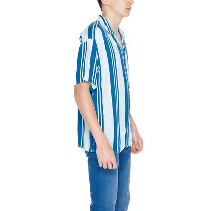 Jack Jones Blue Viscose Shortsleeve by Jack Jones