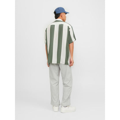 Jack Jones Green Viscose Shortsleeve by Jack Jones