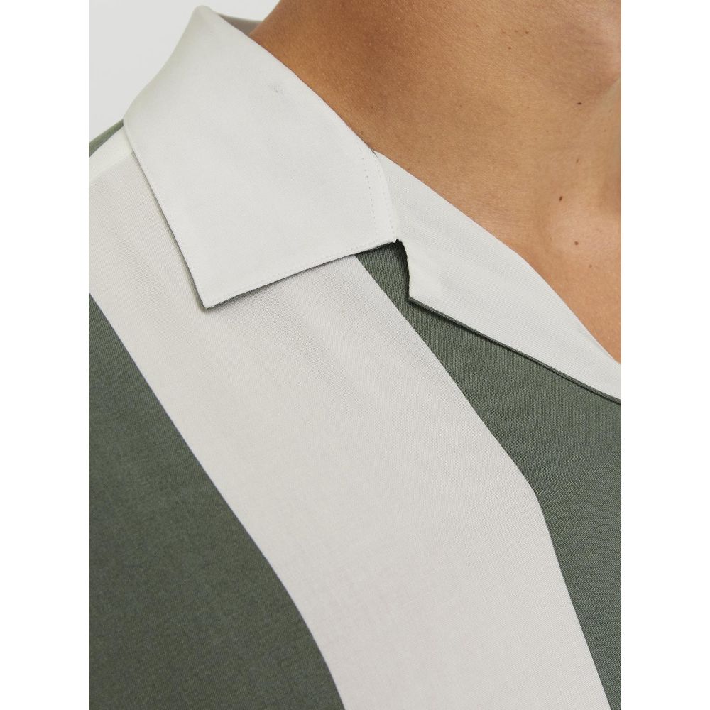 Jack Jones Green Viscose Shortsleeve by Jack Jones