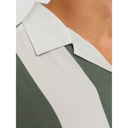 Jack Jones Green Viscose Shortsleeve by Jack Jones
