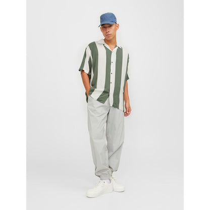 Jack Jones Green Viscose Shortsleeve by Jack Jones
