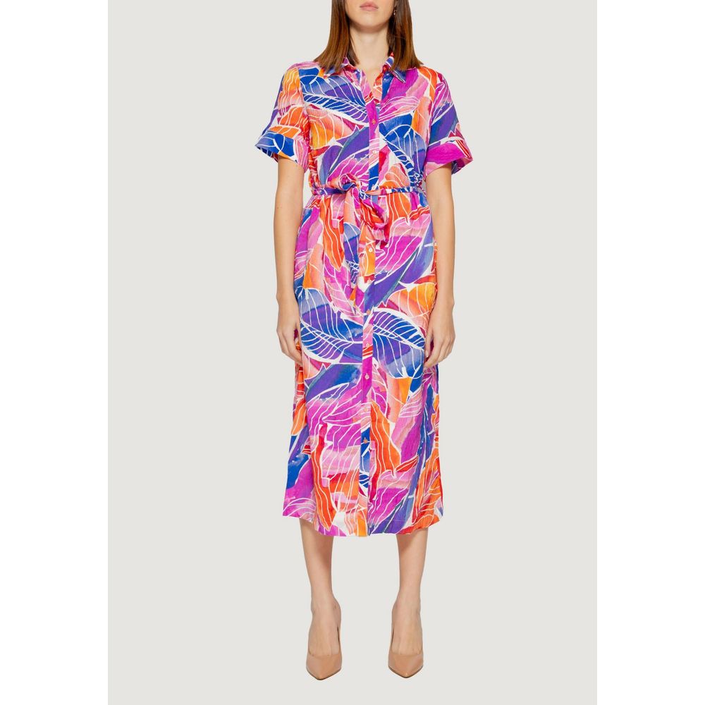 Robe en viscose multicolore Vila Clothes