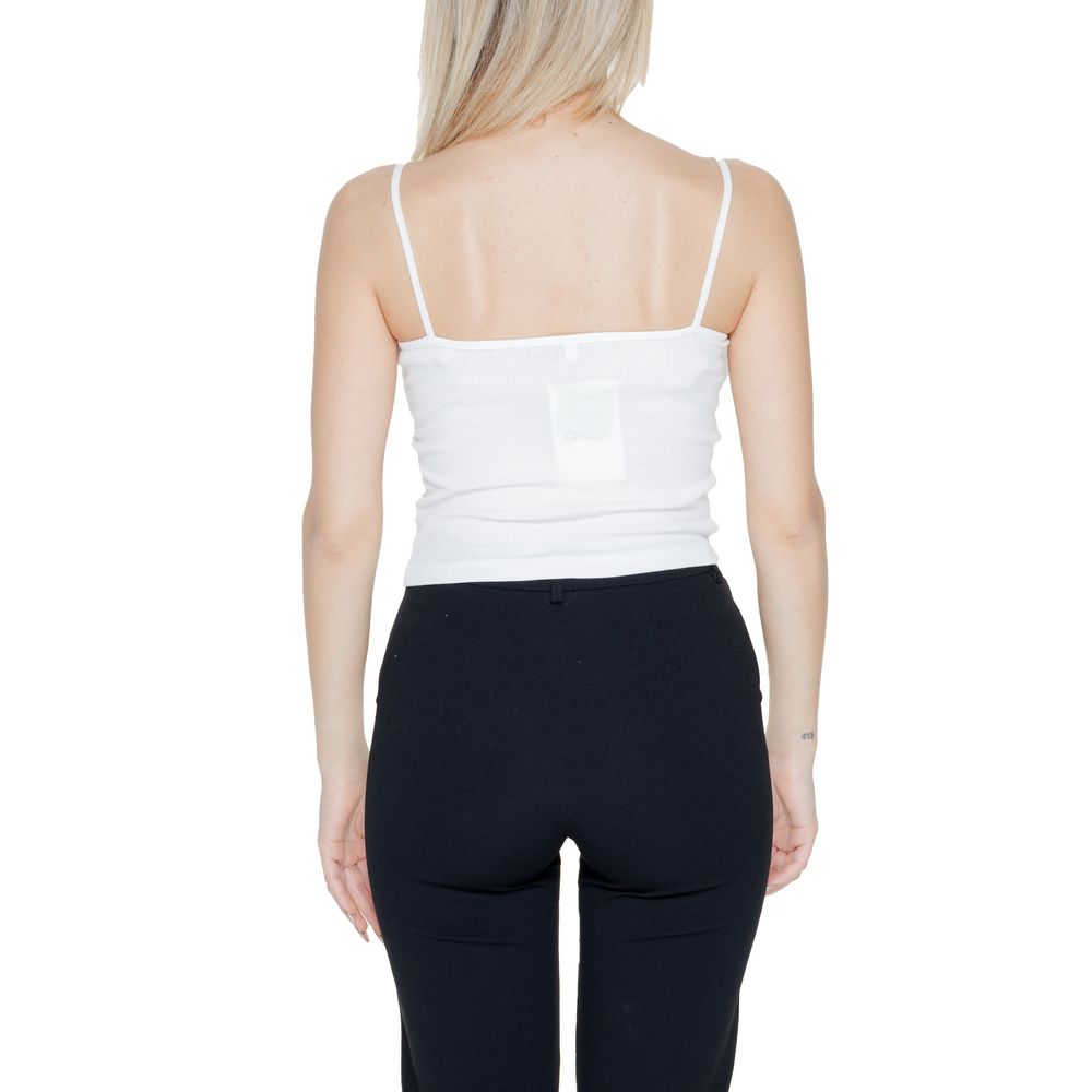 Only White Organic Cotton Tank Top by Only