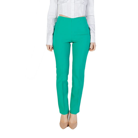 Sandro Ferrone Green Polyester Pant