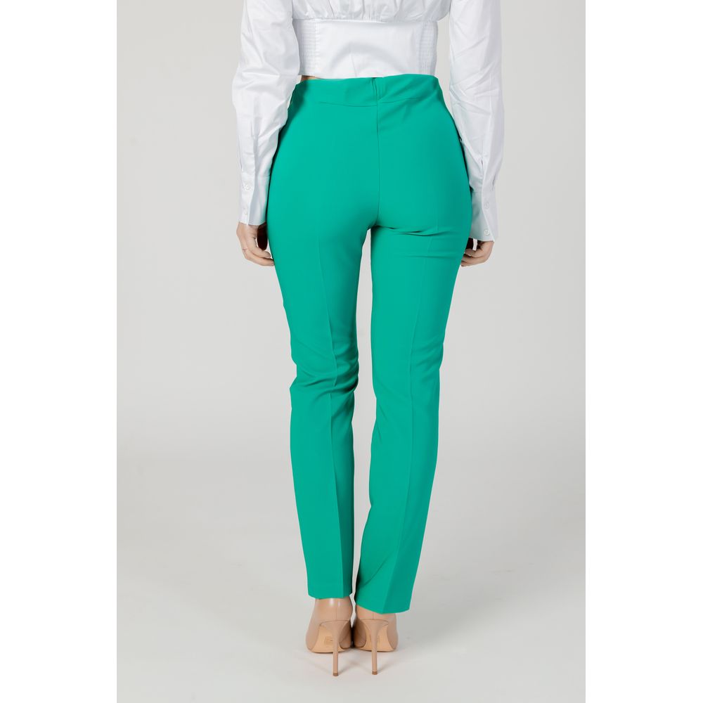 Sandro Ferrone Green Polyester Pant
