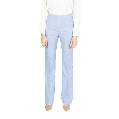 Sandro Ferrone Blue Viscose Pant