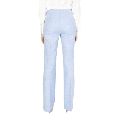 Sandro Ferrone Blue Viscose Pant