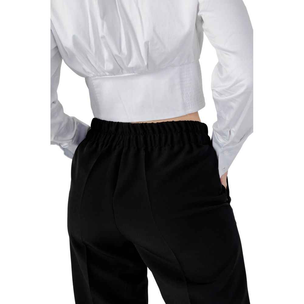 Sandro Ferrone Black Polyester Pant