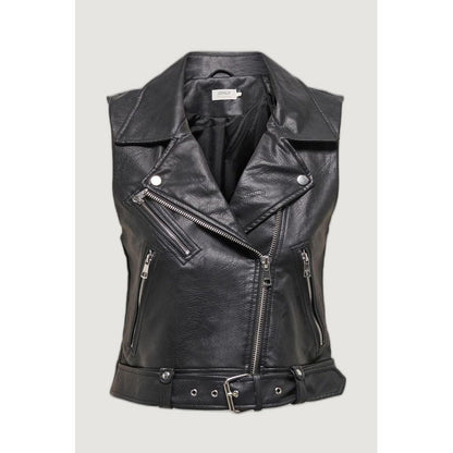 Vestes et manteaux en polyester noir uniquement