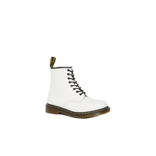 Dr. Martens White Leather Boot by Dr. Martens