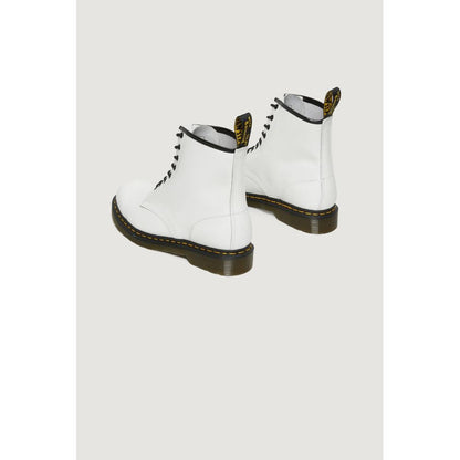 Dr. Martens White Leather Boot by Dr. Martens