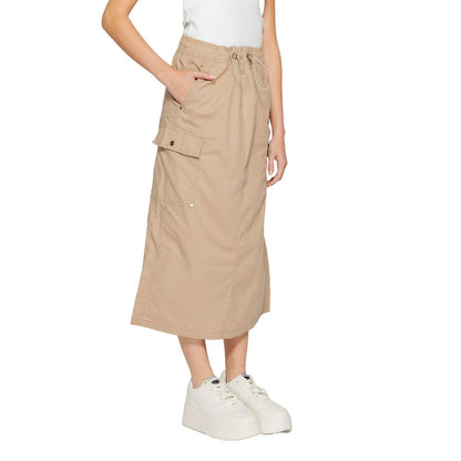 Jupe en coton beige Street One