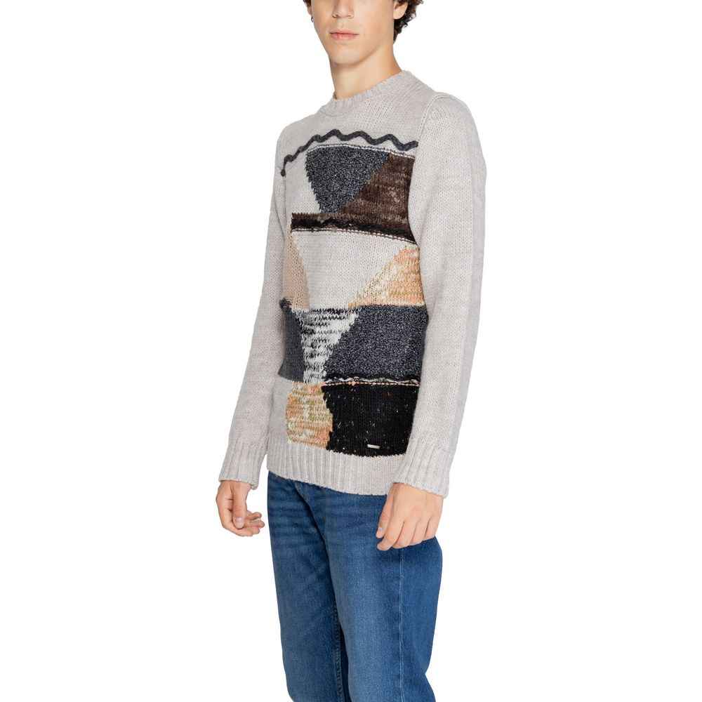Gianni Lupo Beige Marabou Sweater
