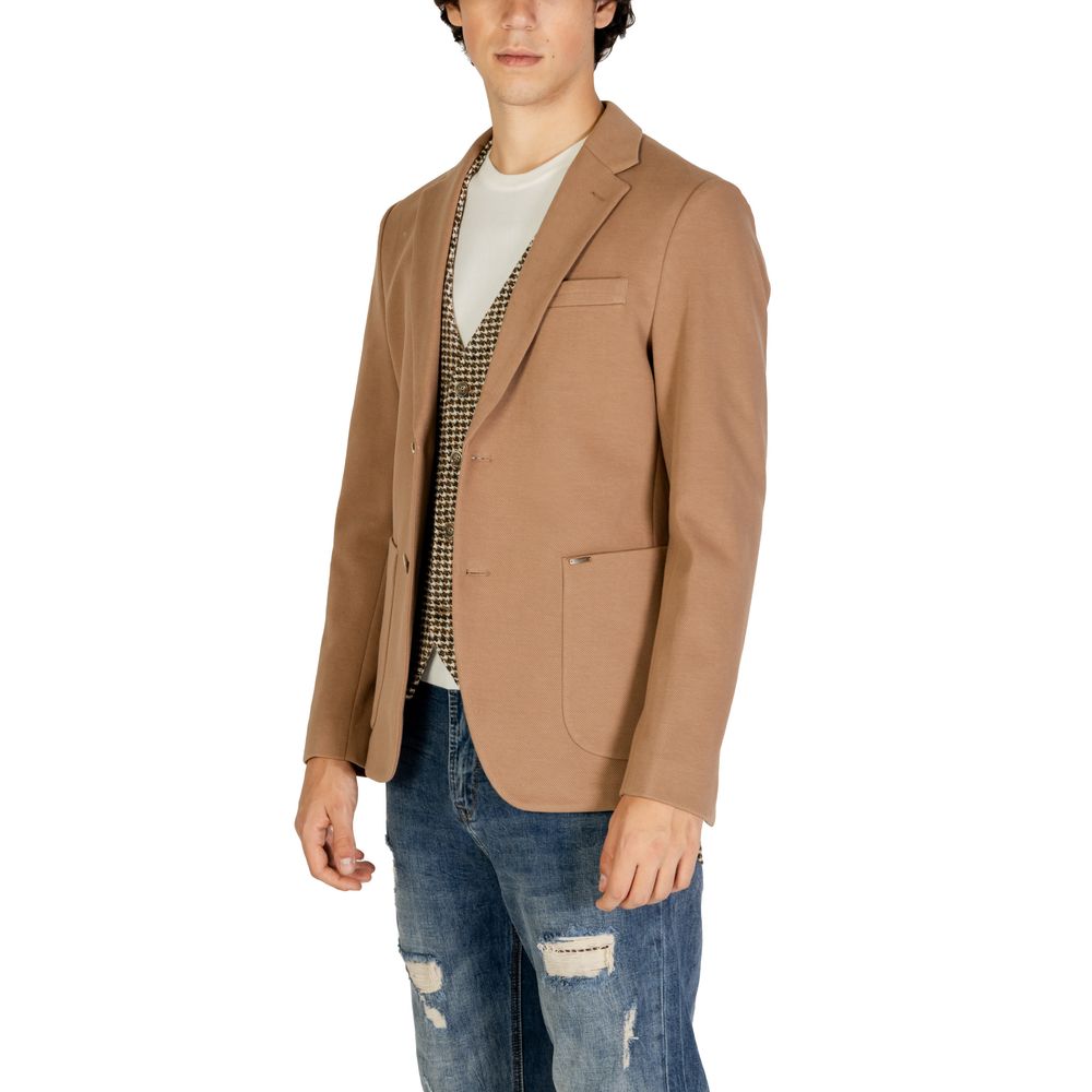 Gianni Lupo Blazer en coton beige