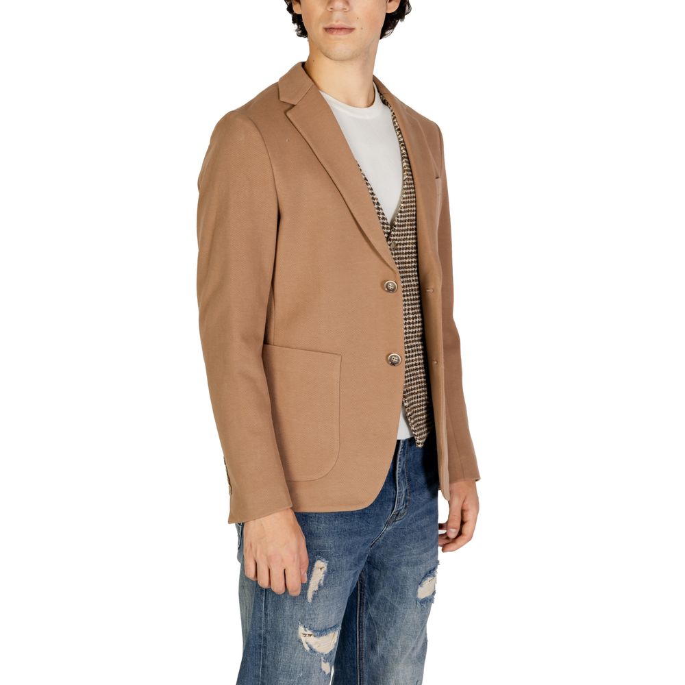 Gianni Lupo Blazer en coton beige