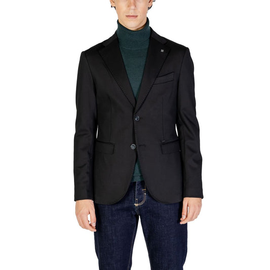 Blazer en polyester noir Gianni Lupo