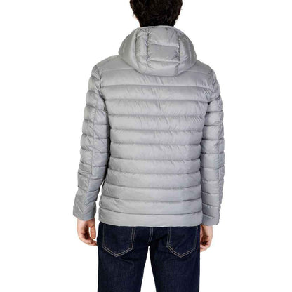 Gianni Lupo Gray Polyamide Jackets & Coat