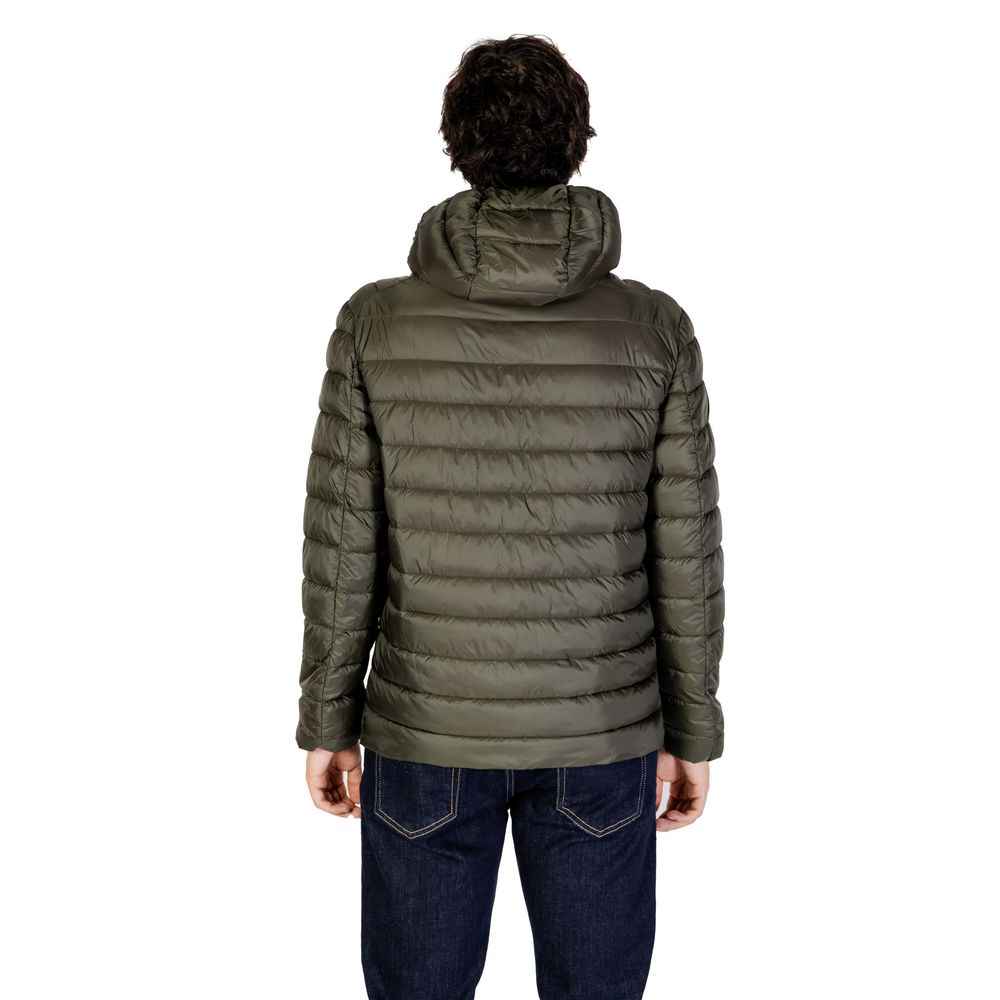 Gianni Lupo Green Polyamide Jackets & Coat