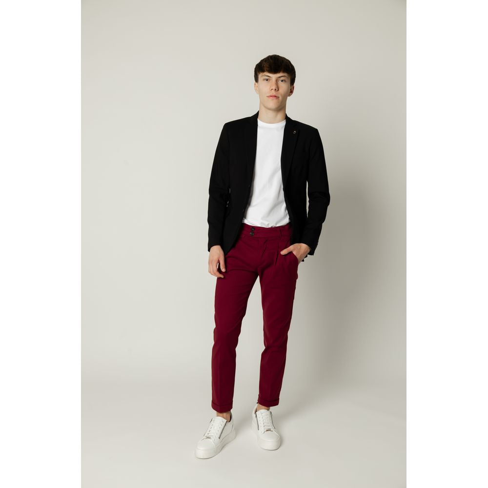 Blazer en coton noir Gianni Lupo