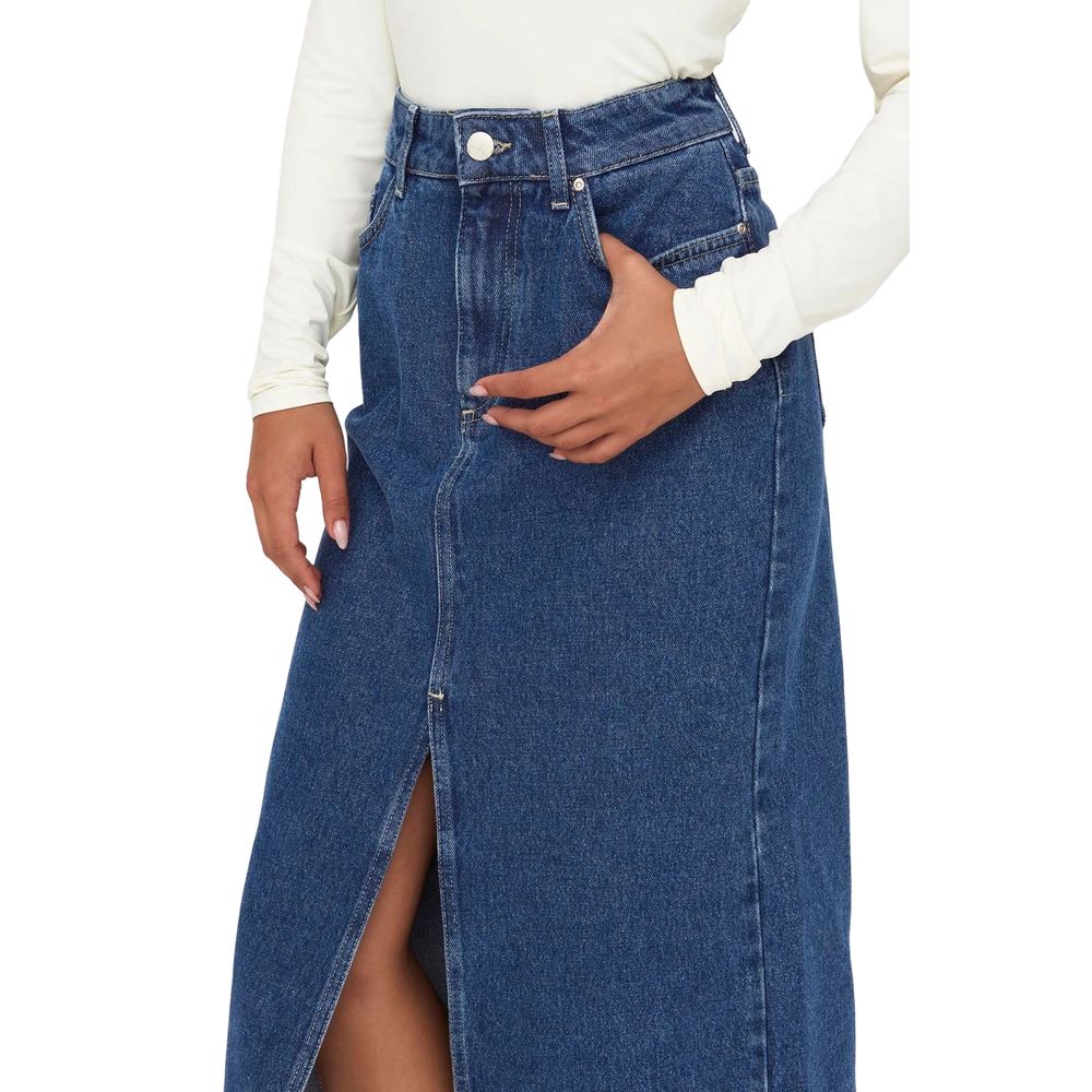 Coton bleu long uniquement