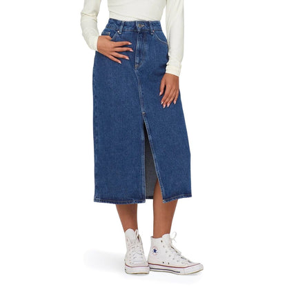 Coton bleu long uniquement