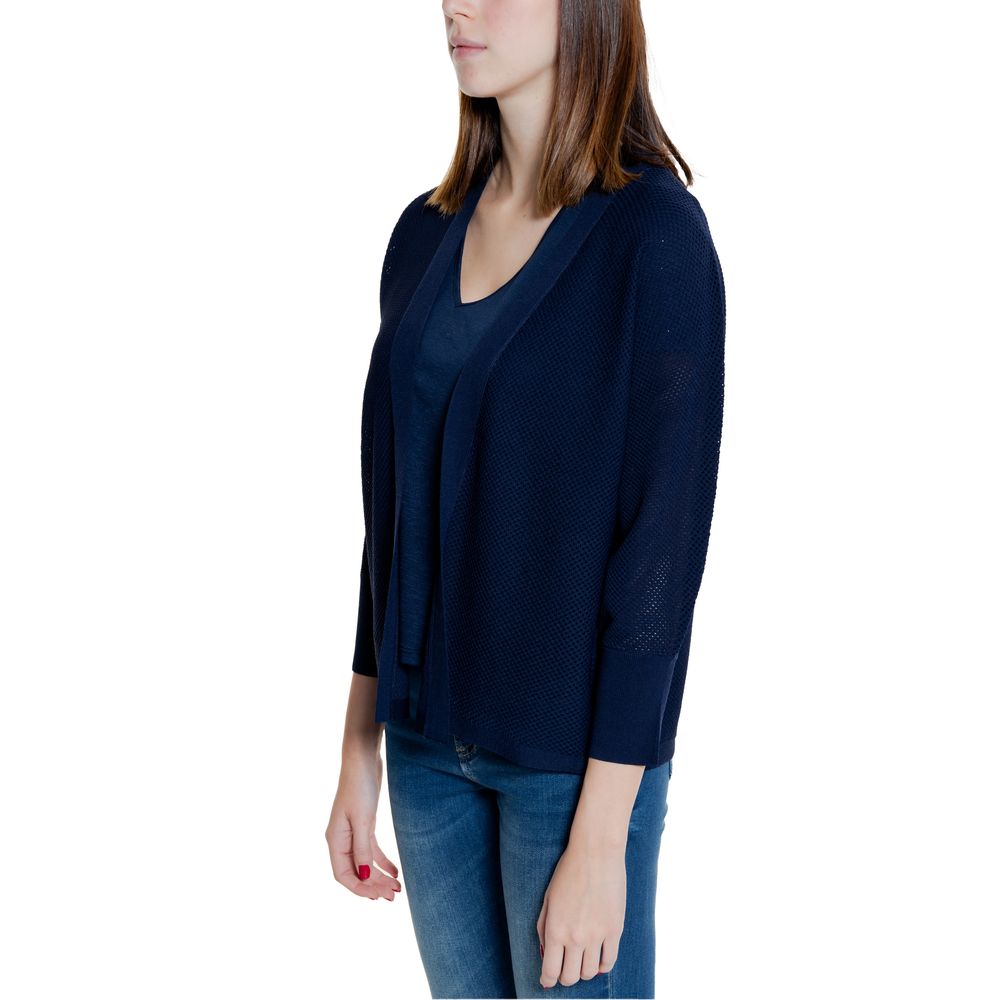 Cardigan en viscose bleu Street One