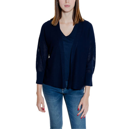 Cardigan en viscose bleu Street One