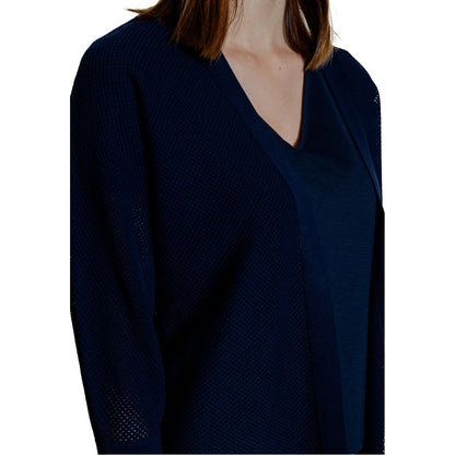 Cardigan en viscose bleu Street One