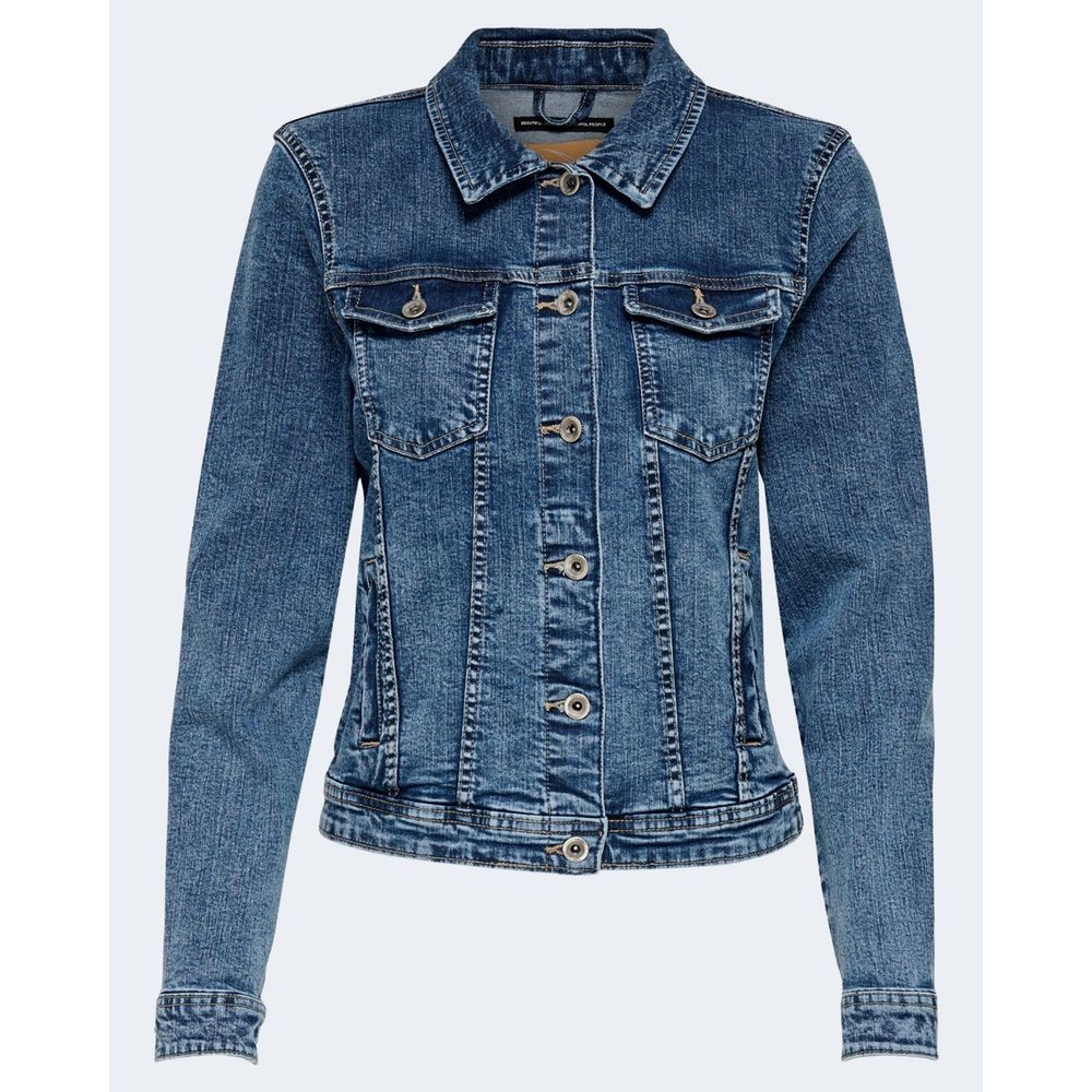 Vestes et manteaux en coton bleu uniquement