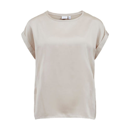 T-shirt en coton doré Vila Clothes