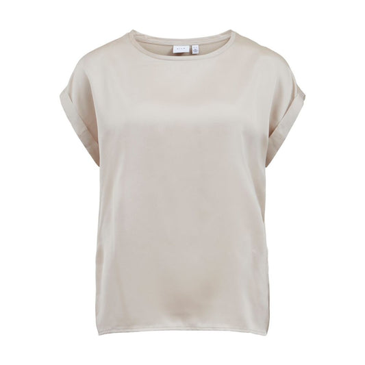 T-shirt en coton doré Vila Clothes