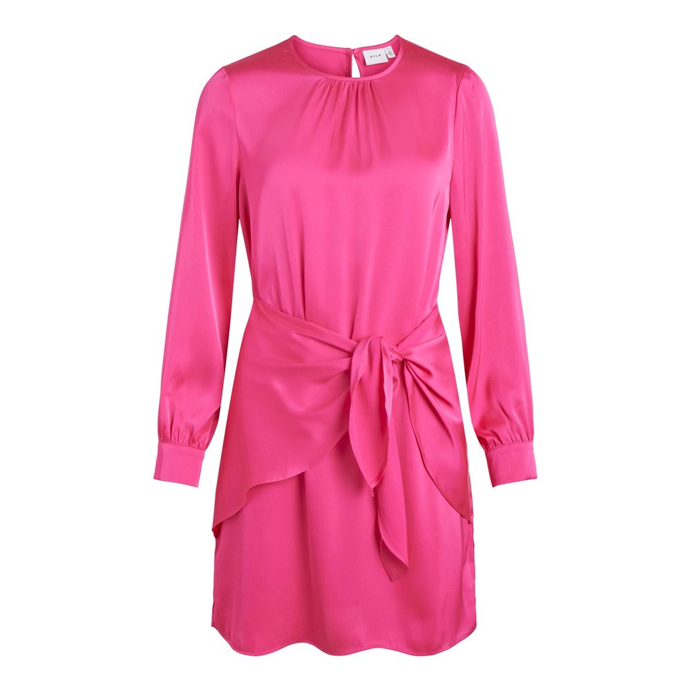 Vila Clothes Pink Polyester Short by Vila Clothes